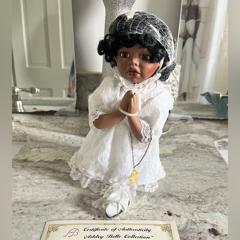 Limited Addition, Ashley Belle Collection: Praying Doll in White Dress
